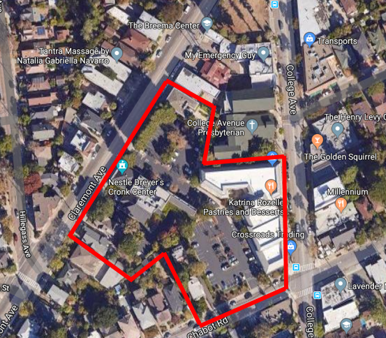 Marking on a map of land purchase for the expansion