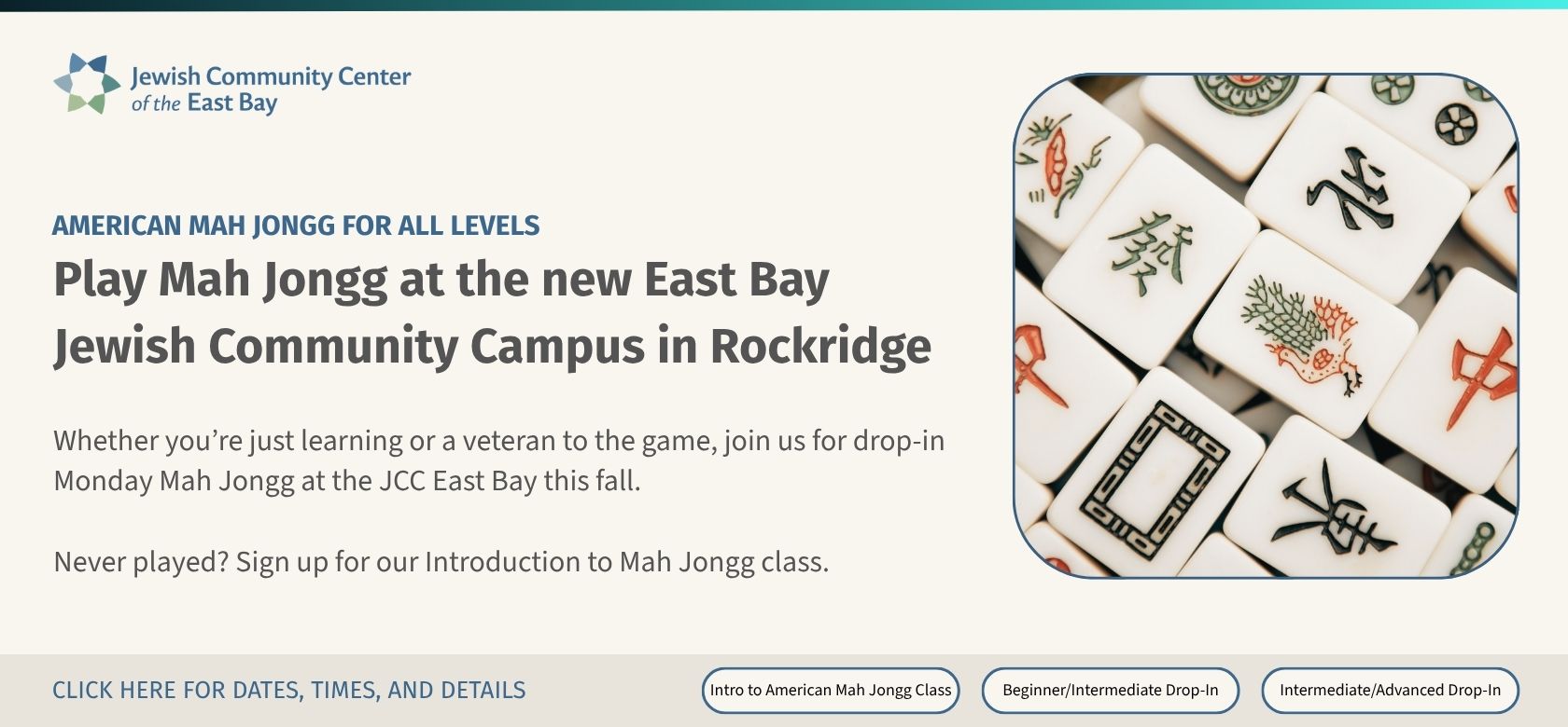 Mah Jongg at the JCC East Bay